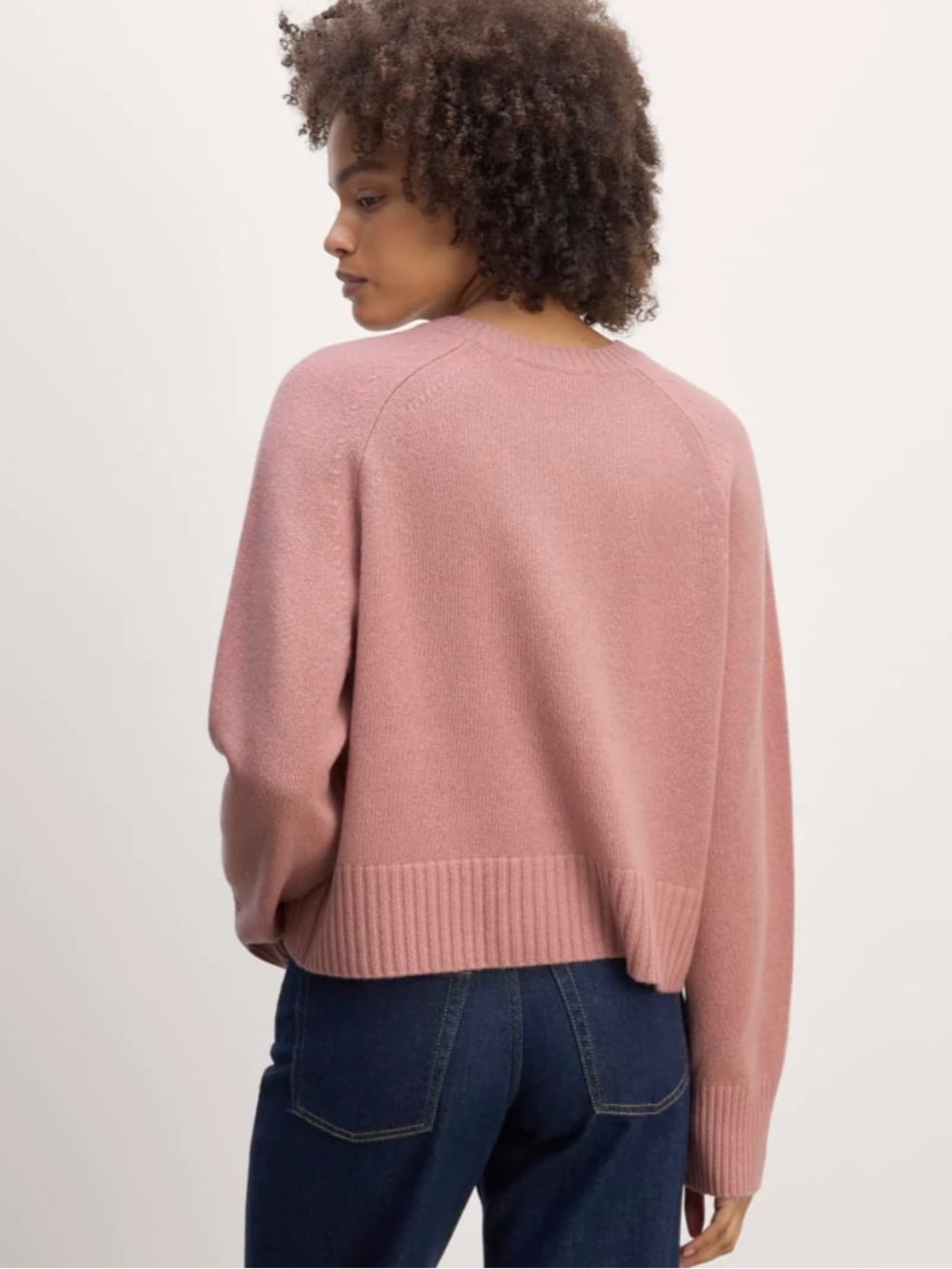 Everlane The Boxy Crew in Cashmere Clay Pink XL - Picture 4 of 13